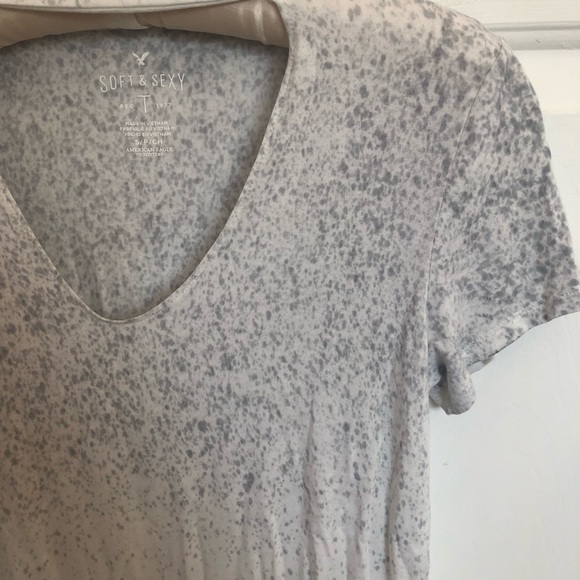 American Eagle soft & sexy tee neck choker top - Picture 3 of 5